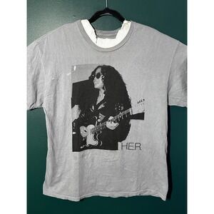H.E.R (Having Every Revealed) Gray T-Shirt Size Large SKU 2-043